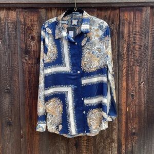 Satin Buttoned Shirt